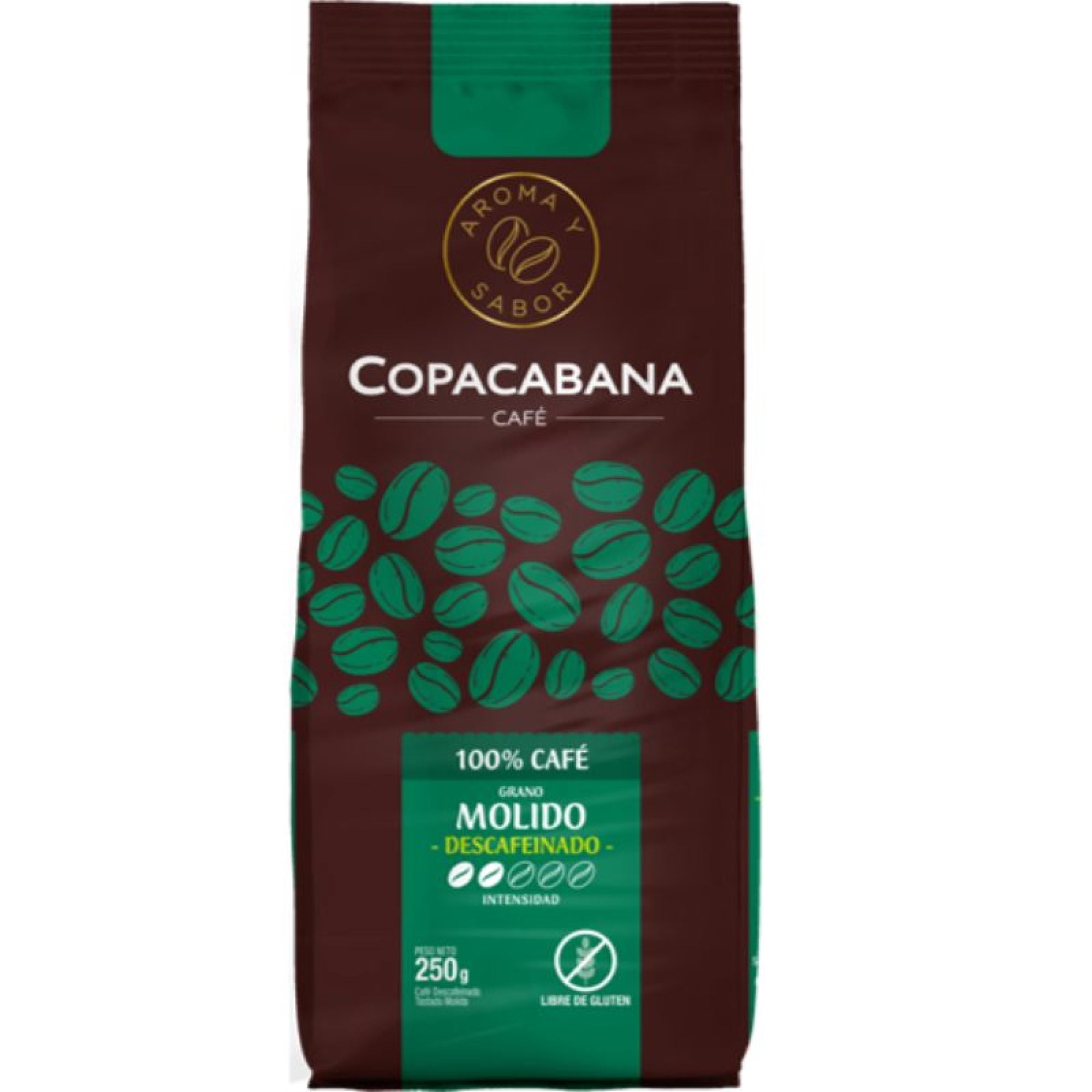 Café Molido Descafeinado Bolsa 250 g Copacabana
