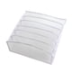 thumbnail image 2 of Cajón Organizador Divisor Plegable Compartimentos De Armario Para Corbatas De Lencería Blanco 6 Rejillas, 2 of 3