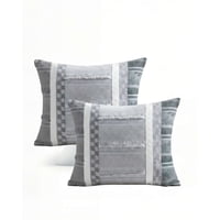 Genérico - Juego De 2 Fundas De Cojin 45Cmx45Cm Empalme Rombo 1