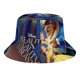 thumbnail image 5 of Bella La Bella y la Bestia Sombrero bucket para adultos, gorra de protección solar, sombrero de pescador plegable para viajes al aire libre, pesca y actividades de verano, 5 of 6
