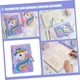 thumbnail image 3 of 2 cuadernos de unicornio con cubierta de felpa, regalo para estudiantes, cuaderno de diario para niñas, 3 of 7