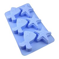 Genérico - Molde De Silicona Moldes Silicona Dulce Cola Sirena Estrella