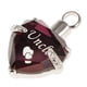 thumbnail image 2 of Colgante de la urna de la cremación del corazón para la joyería de la ceniza de las cenizas Collar conmemorativo tío, 2 of 5