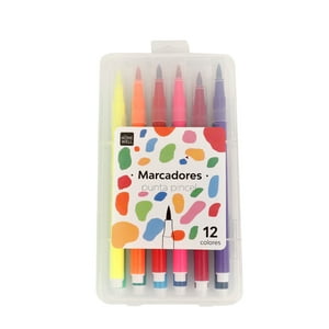 Homewell - Marcadores De Colores Punta Pincel 12U