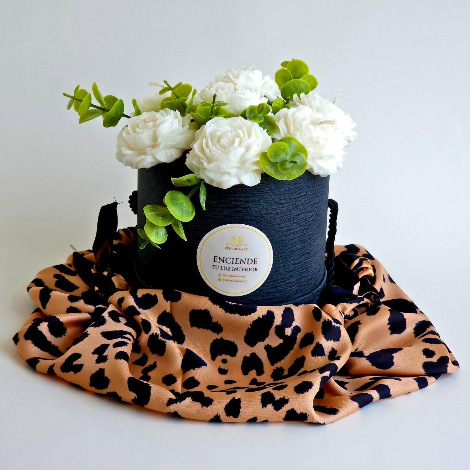 Bouquet Aromático Sueño De Peonías Negro Decoración Elegante Zen Aromas