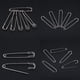 thumbnail image 2 of 50 imperdibles de hierro para hacer joyas, accesorios de ropa, manualidades, 75 mm, 2 of 8