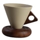 thumbnail image 3 of Taza De Café De Cerámica Con Platillo, Taza De Capuchino Para El Té De La Tarde, Oficina, Cacao S, 3 of 5