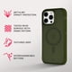 thumbnail image 4 of Funda tech21 EvoArmor para iPhone 16 Pro Max con MagSafe, color verde, 4 of 6