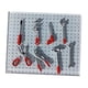 thumbnail image 3 of Juego De 8 Herramientas De Garaje Para Coche, Escala 1/64, Miniherramientas De Reparación De Modelos Arquitectónicos, Color Rojo, 3 of 5