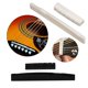 thumbnail image 5 of Kit de 50 piezas de pines de puente para guitarra Jinlop con púas y herramientas, 5 of 9