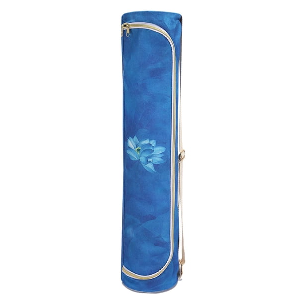 Bolsa De Transporte Para Ejercicio, Yoga, Clase, Entrenamiento, Parque, Práctica De Yoga, Almacenamiento De Ejercicios, Loto Azul