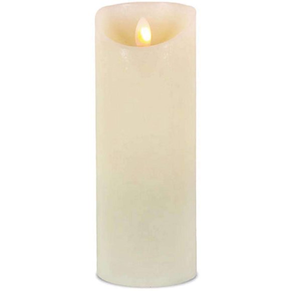 Vela LED en forma de pilar Gerson 8x3 Bisque sin perfume