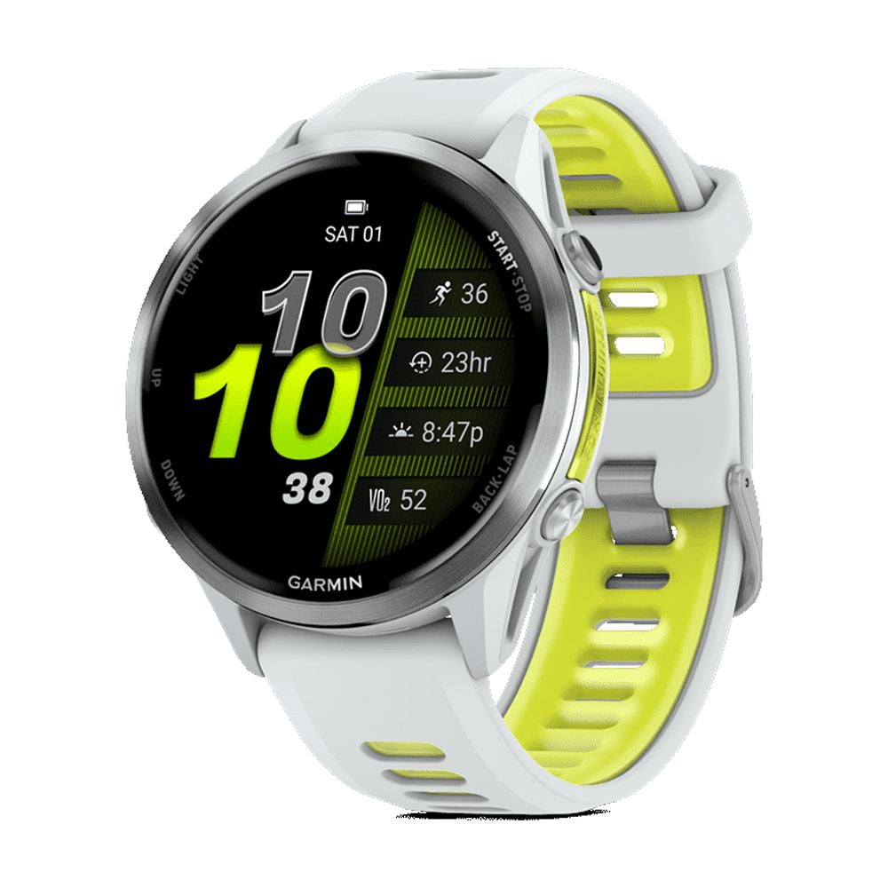 Garmin - Smartwatch Forerunner 970 Whitestone/yellow