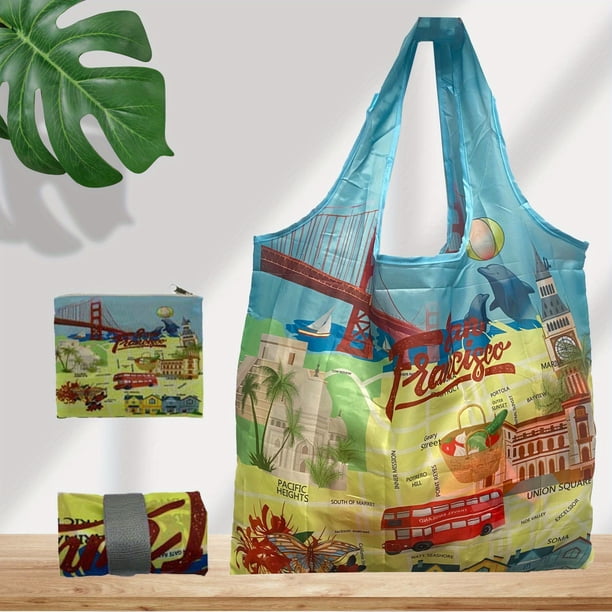 Museum Van Gogh Famous Painting Series Shopping Bag Folding Picture Scroll Bag
