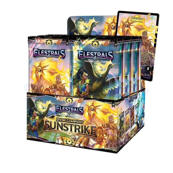 Caja Booster Sunstrike de Elestrals TCG – 24 sobres