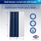 thumbnail image 2 of Juego de ducha Curtain CLOROX Stall de tela 137 x 198 cm, color azul, 2 of 8