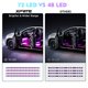 thumbnail image 2 of Tira de luces LED para interior de coche Xprite RGB con control Bluetooth, 2 of 6