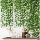 thumbnail image 4 of suxuMhao Plantas Artificiales, Guirnalda de Hiedra Artificial Enredaderas de Hiedra Falsas Plantas Colgantes Falsas Enredaderas con 36 Hojas de Enredadera de Begonia Artificial, 2.5yd Unidad, 3, 4 of 5