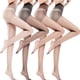 thumbnail image 5 of Paquete de 2 medias de seda brillantes y transparentes para mujer, con control superior y talle alto, ultra brillantes, 5 of 5