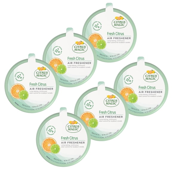 Ambientador Citrus Magic que absorbe el olor de cítricos frescos, 240 ml x 6