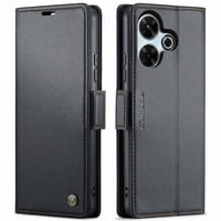 Caseme Tipo Cartera Xiaomi Redmi 13 4G Con Cierre Magnético, Rfid, Tarjetero, Soporte, Carga Inalámbrica