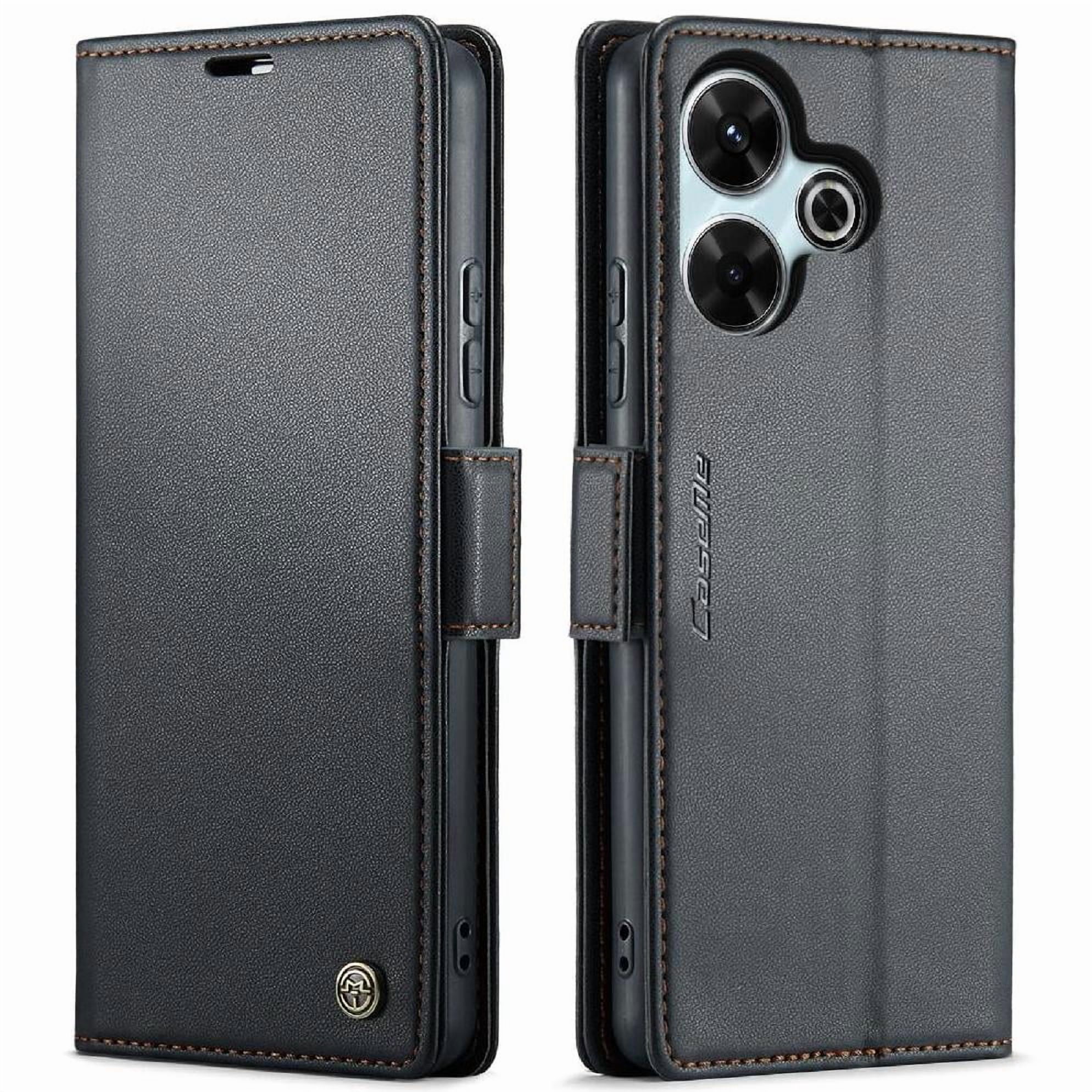 Case Me - Caseme Tipo Cartera Xiaomi Redmi 13 4g Con Cierre Magnético, Rfid, Tarjetero, Soporte, Carga Inalámbrica