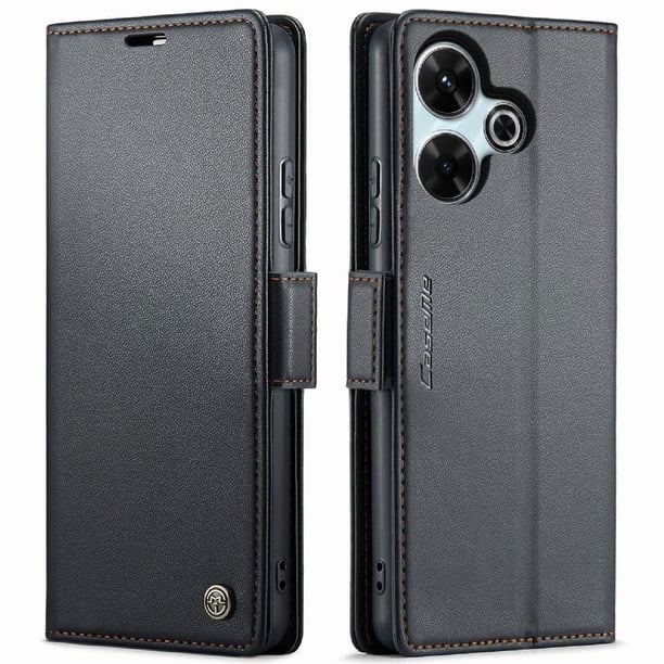 CaseMe tipo cartera Xiaomi Redmi 13 4G con cierre magnético, RFID, tarjetero, soporte, carga inalámbrica
