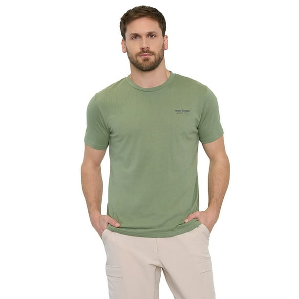 Polera Outdoor Hombre Fun Verde Corona