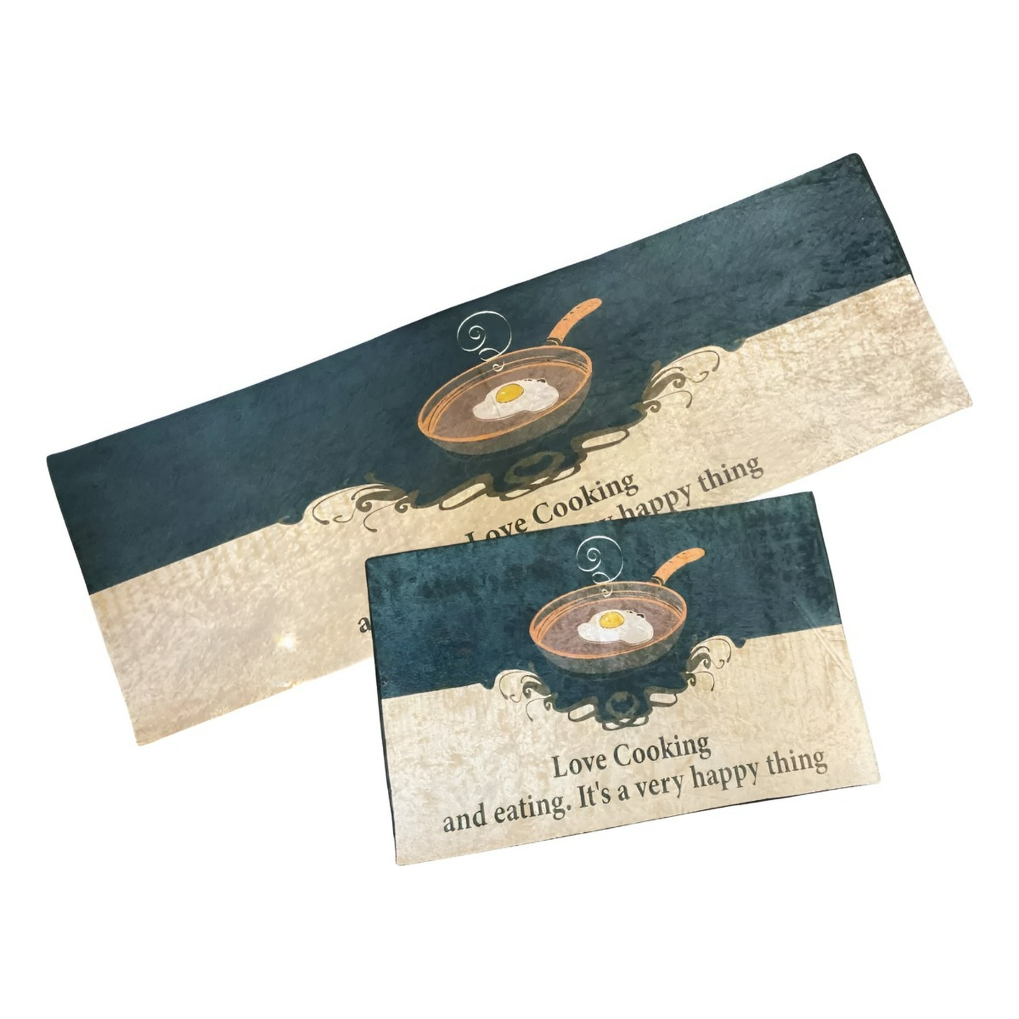 Genérico - Alfombra Decorativa Cocina 2 Piezas Antideslizante Piso Jhn