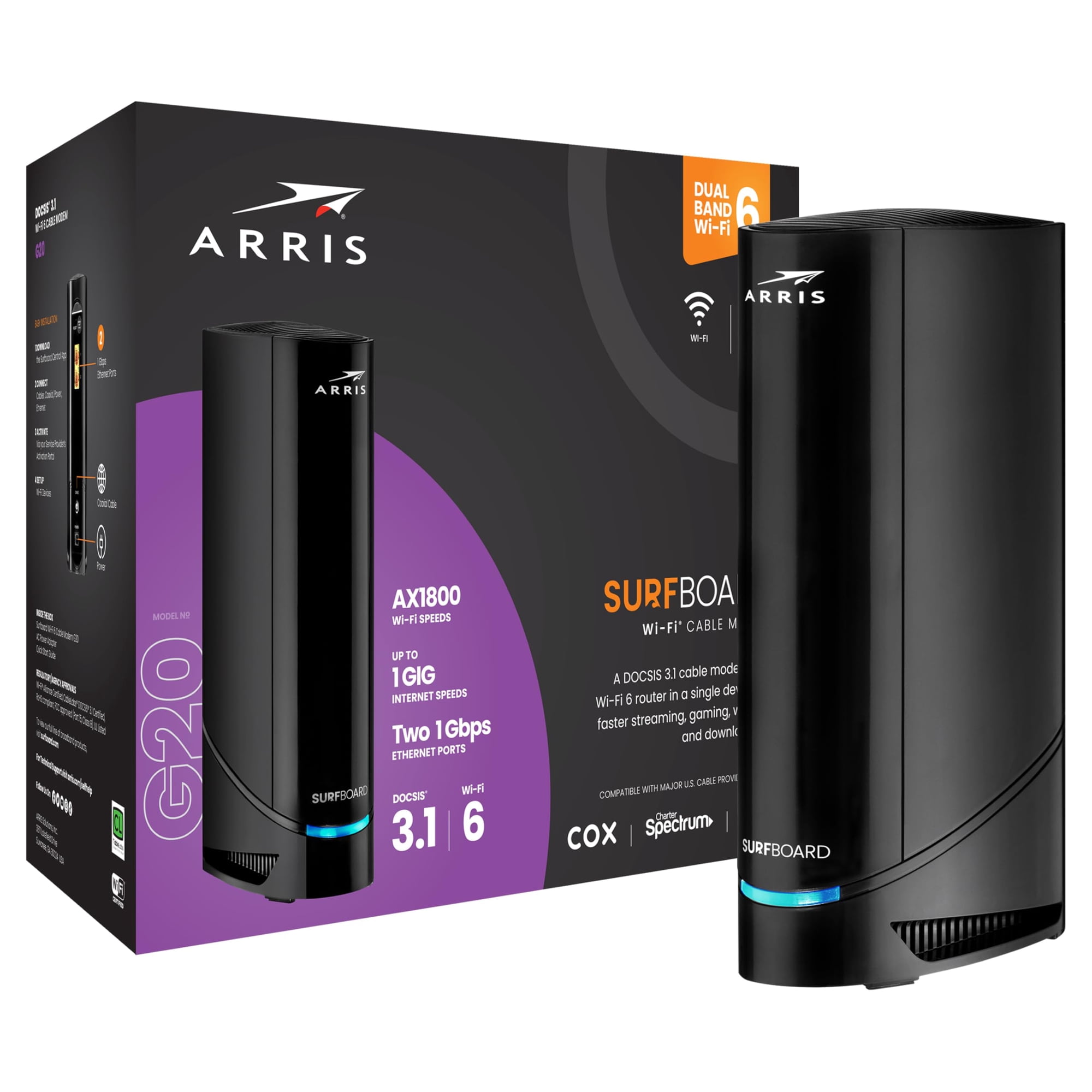 Combinación De Módem-router Por Cable Arris G20 Docsis 3.1 Wifi 6 Ax3000