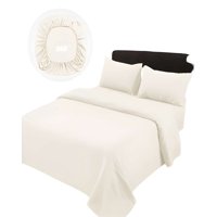 Genérico - Juego De Sabanas De 500 Hilos Plaza Y Media Beige Claro