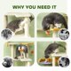 thumbnail image 5 of Torre para Gatos PawHut 160 cm Grande de Interior con Poste de Rascado, 5 of 9