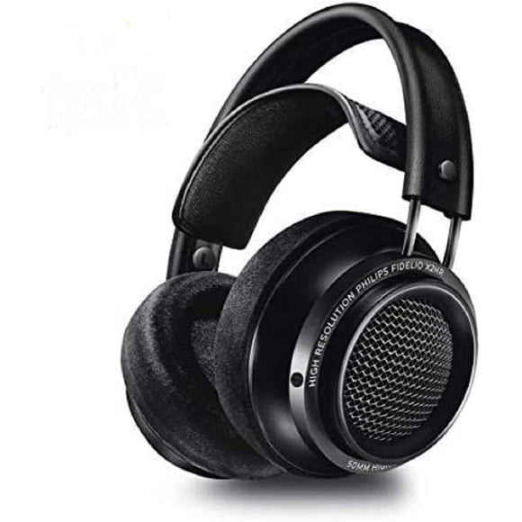 Auriculares Philips Fidelio X2HR para colocar sobre la oreja, parte trasera abierta, color negro