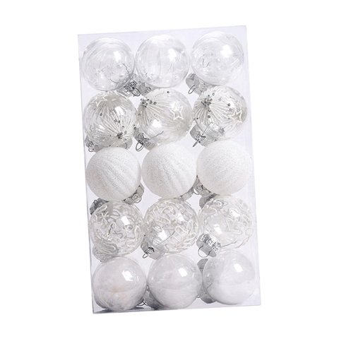 Bothyi - 30 Adornos De Bolas De Navidad Grandes Adornos Para Año Nuevo Navidad Vacaciones Blanco