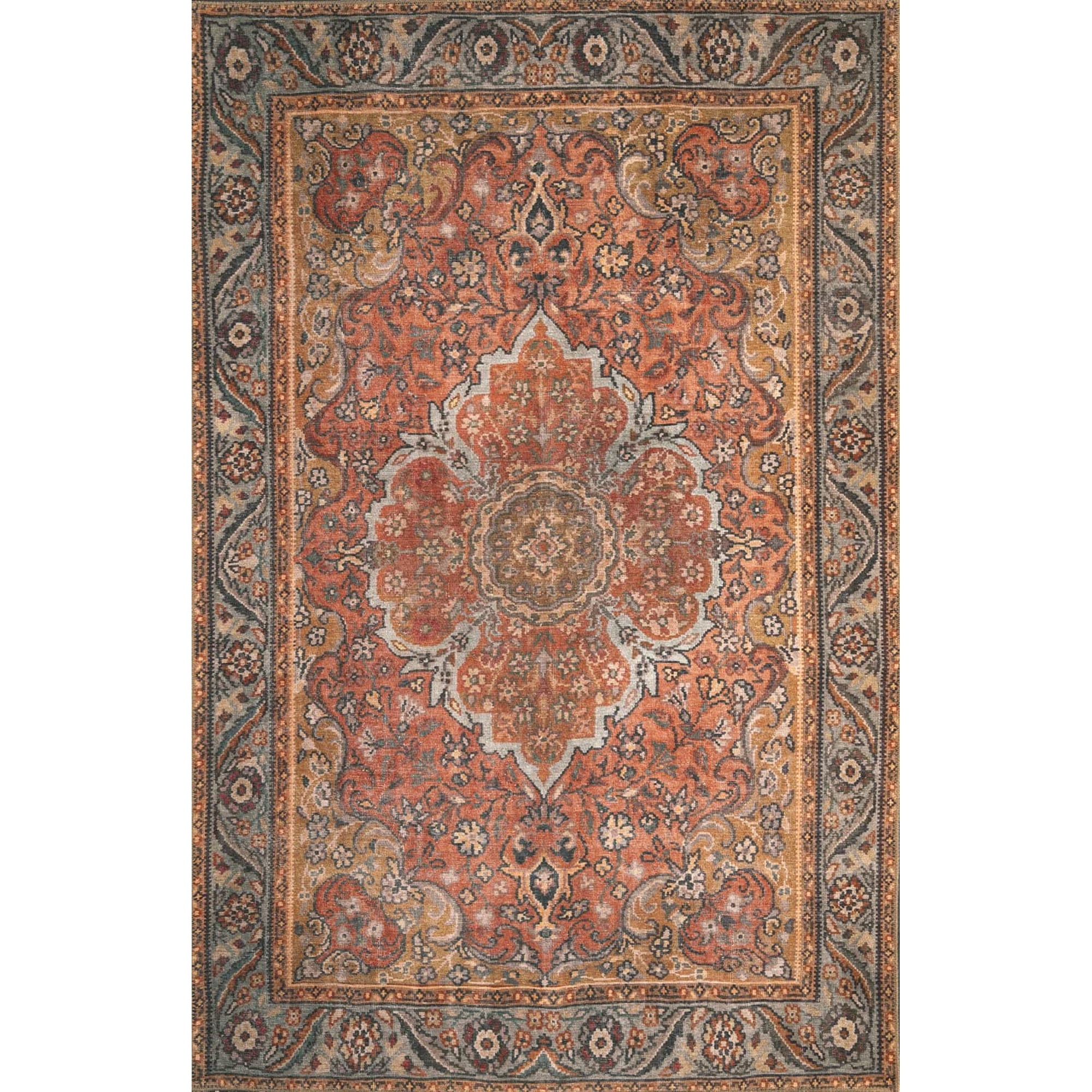 Kas Rugs - Alfombra Kas London 4806, Rectangular De Transición Oxidada, 150 Cm X 220 Cm