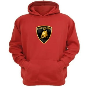 Genérico - Polerón Canguro Lamborguini Rojo Talla L Unisex
