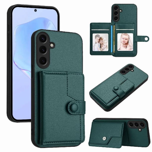 FOXDOCK Funda para SAMSUNG Galaxy S24 Plus con Bloqueo RFID - Diseño Elegante con Cierre de Botón