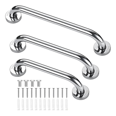 Genérica - Pack 3 Manillas Barra Seguridad Baño Ducha Pasamanos Bañera 30Cm+40Cm+50Cm
