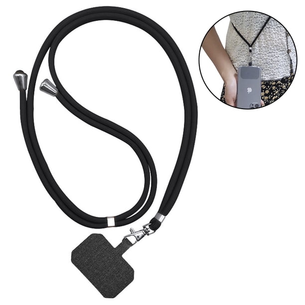 Cordón universal para teléfono móvil, con correa de nailon ajustable para el cuello, compatible con la mayoría de fundas para teléfonos inteligentes.