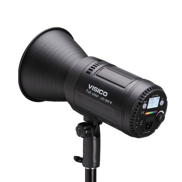 Kit Cañon Foco Led Visico 80R Ii Rgb – 2700-6500K + 2 Baterías + Cargador Doble