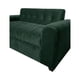 thumbnail image 2 of Sofa Dos Cuerpos Brazo Redondo Felpa Verde Oscuro, 2 of 3