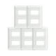 thumbnail image 1 of Pack 5 Placa Doble Con Soporte Blanco, 1 of 3