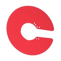 Ioensy - Collar De Corte De Pelo Silicona Ajustable Impermeable Peluquería Salón Rojo