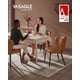 thumbnail image 2 of Juego de 2 sillas de comedor de la colección VASAGLE EKHO, color marrón caramelo, 2 of 8