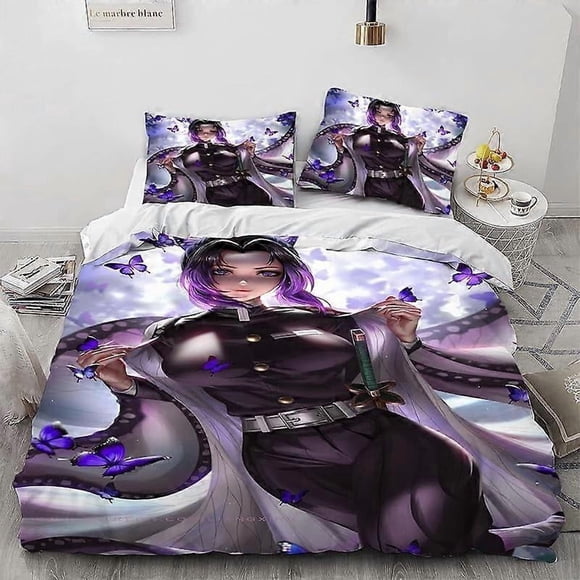 Butterfly Inobu Póster Funda Nórdica Juego De Cama De 3 Piezas Decoración De Ambiente Para Habitación Anime Periferia