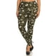 thumbnail image 1 of Saronite Leggings de Cintura Alta y Largo Completo con Estampado Gráfico de Calaveras y Huesos (Tallas Grandes para Mujer), 1 of 4