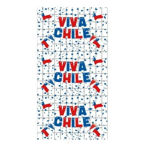 Genérico - Cortina Decorativa 2X1 M Diseño Viva Chile Fiestas Patrias