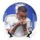 thumbnail image 1 of Kylian Mbappé Plato decorativo de porcelana fina (bone china), plato decorativo de cerámica para hogar, oficina, soporte de pared, platos decorativos para dormitorio 15 cm, 1 of 6