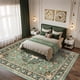thumbnail image 4 of Alfombra Brevonox Vintage Oriental para sala de estar, 240 x 300 cm, color verde, 4 of 8