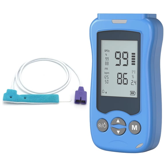 Oxímetro de pulso YOUYME de grado médico, azul